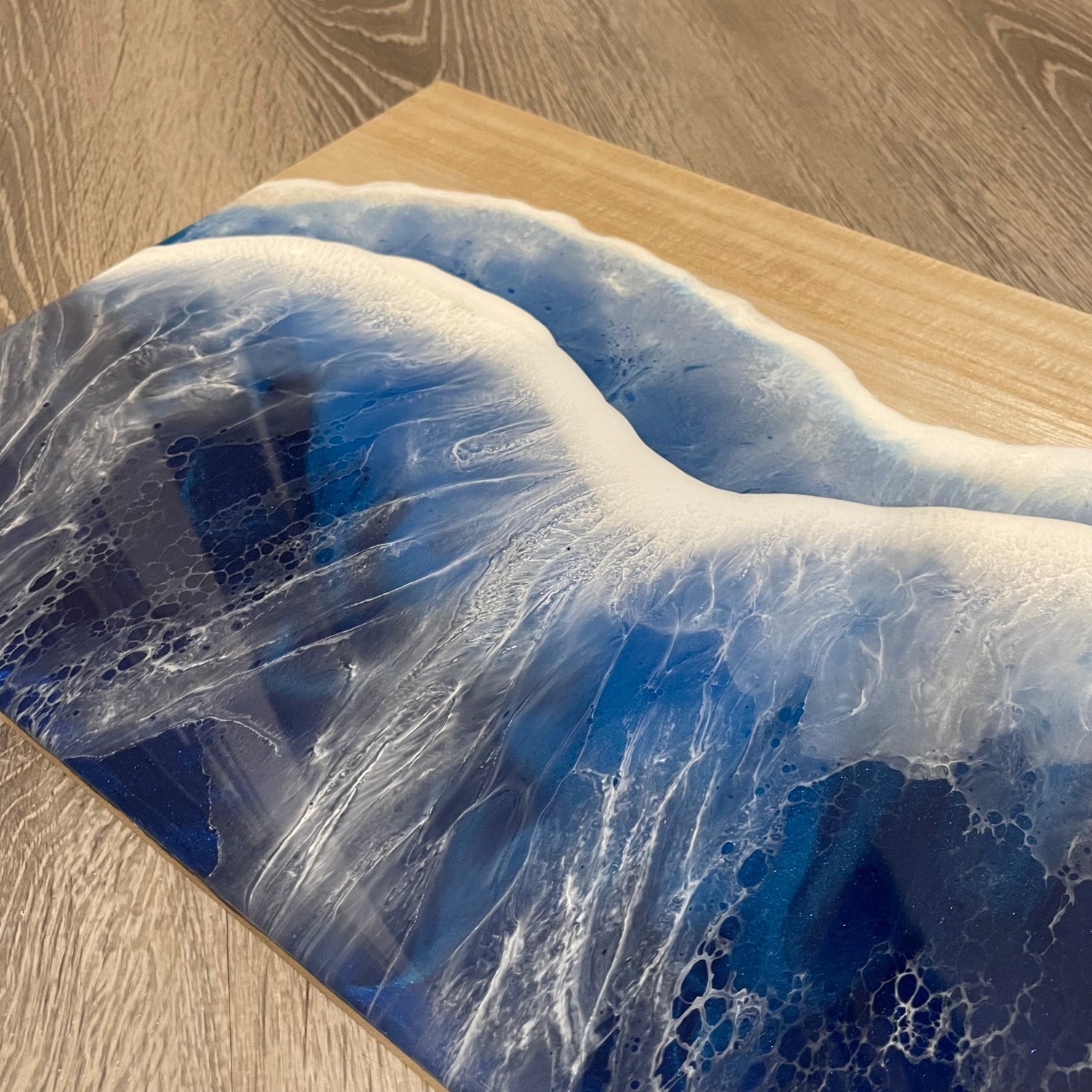 Wall Art Ocean Waves, Epoxy Resin Wave Wall Decor