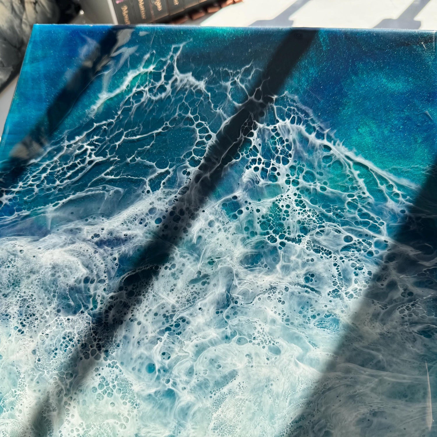 Resin Ocean Wall Art – 2 Piece Beach Painting