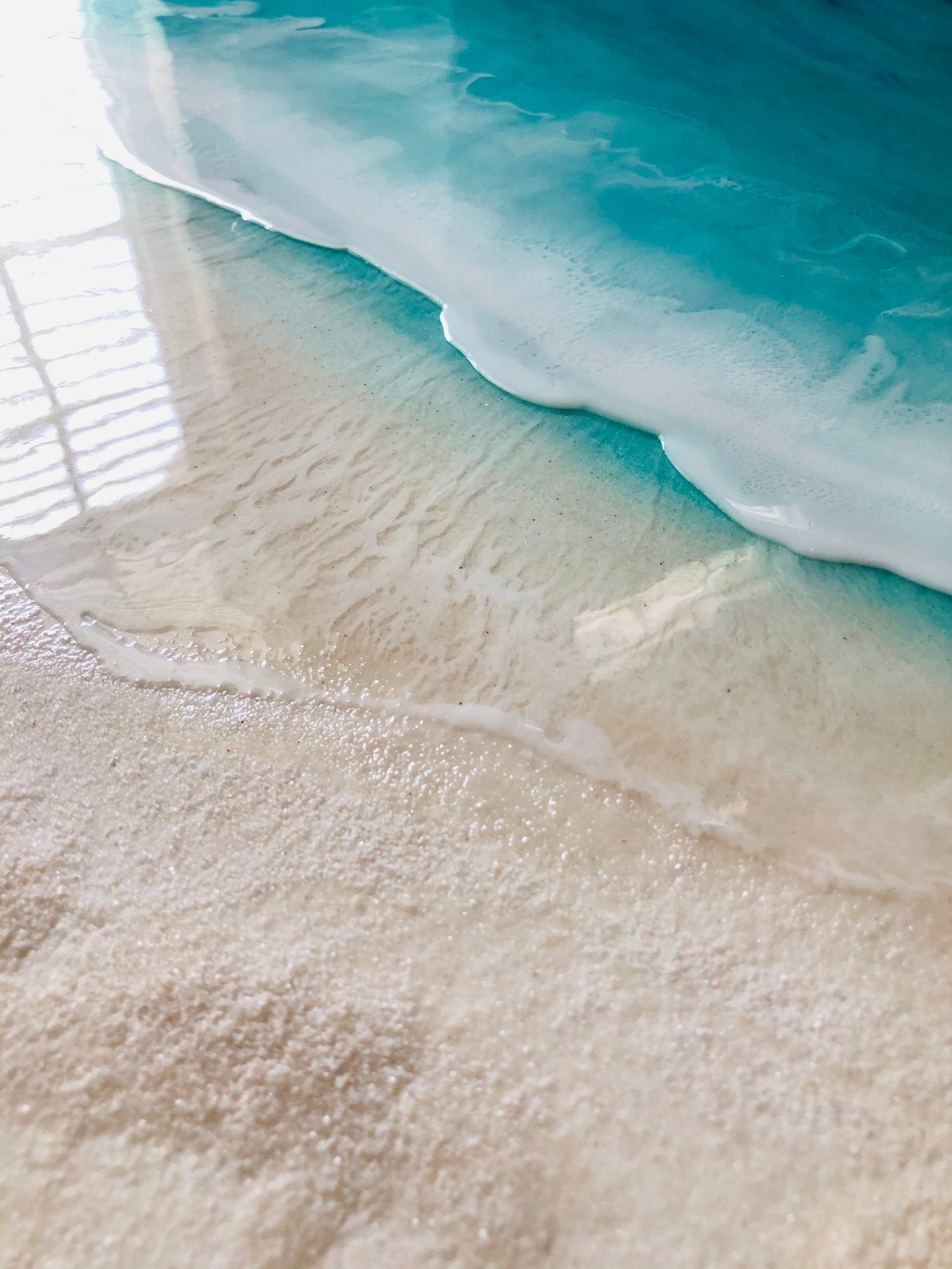 Resin painting resin ocean art resin beach art ocean resin painting