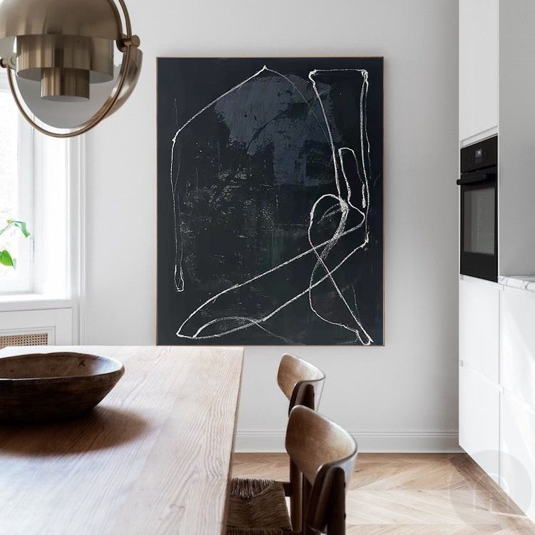 Black Abstract Painting