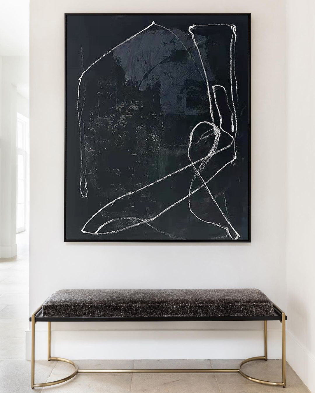 Black Abstract Painting