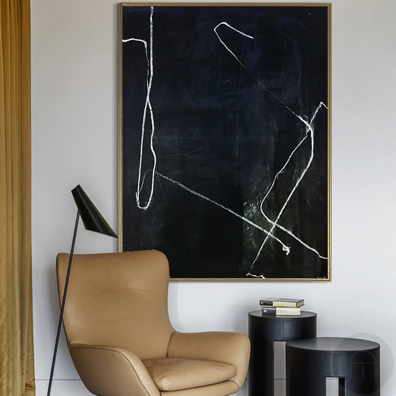 Black Abstract Painting