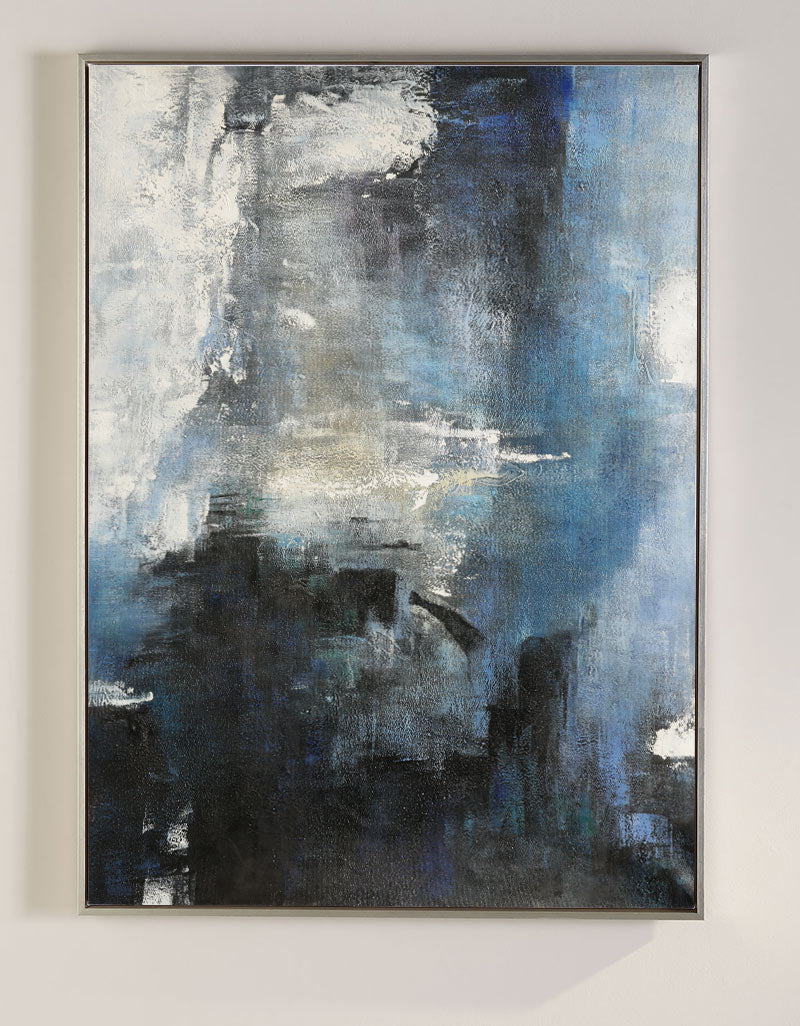 Blue Abstract Landscape Painting