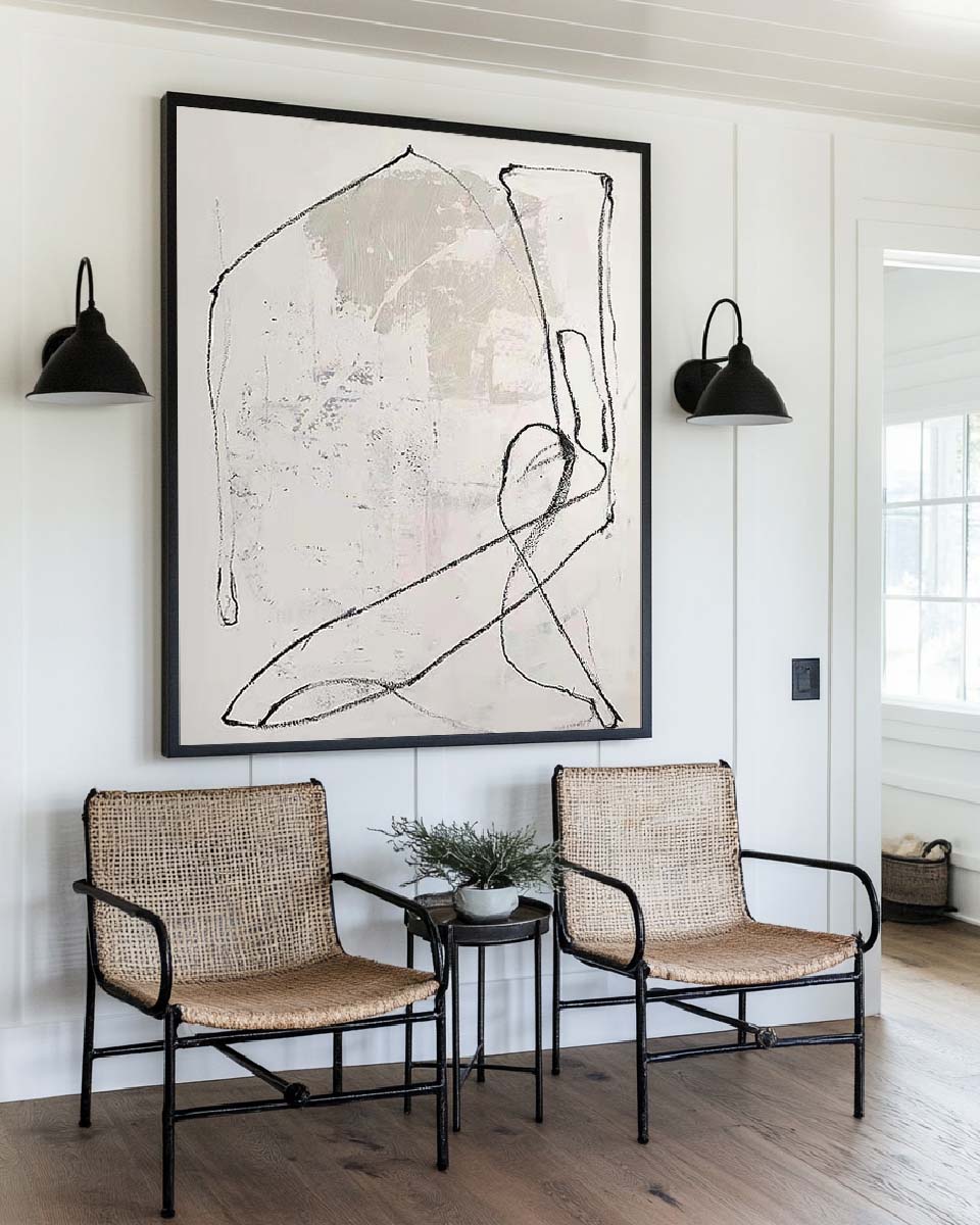 White Minimalist Painting