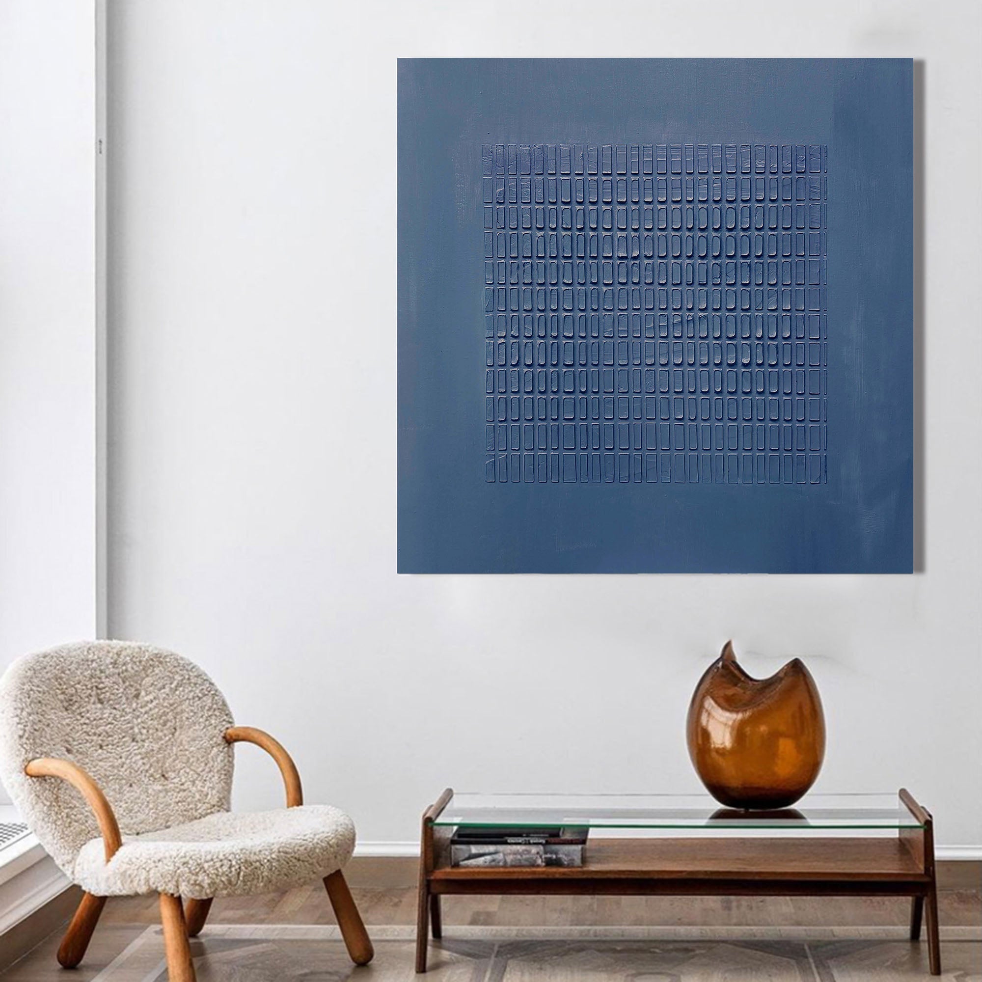 Blue Minimalist Painting