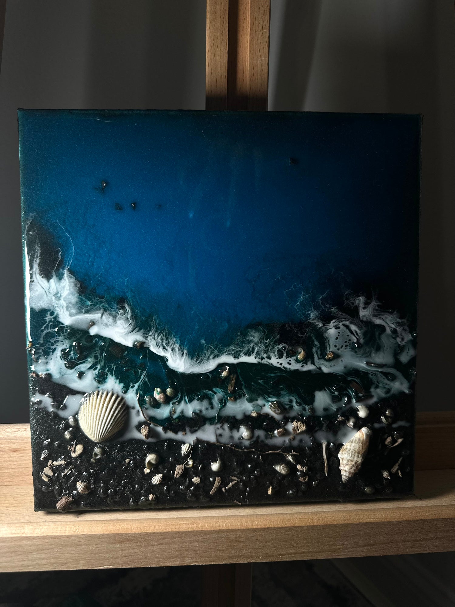 Resin Art, Wall Decor, Ocean Painting, Original Painting, Original Artwork, Ocean Resin Art