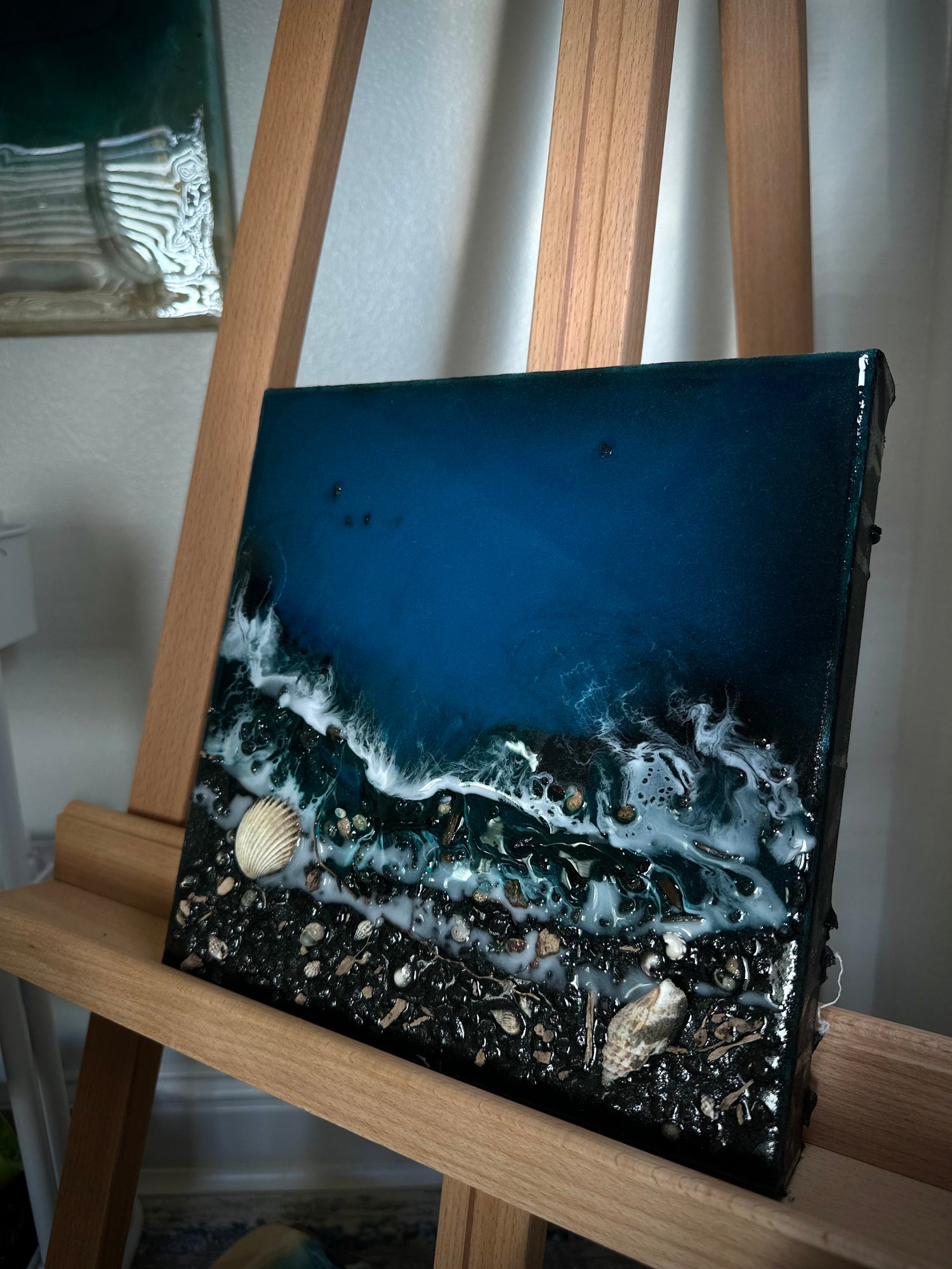 Resin Art, Wall Decor, Ocean Painting, Original Painting, Original Artwork, Ocean Resin Art
