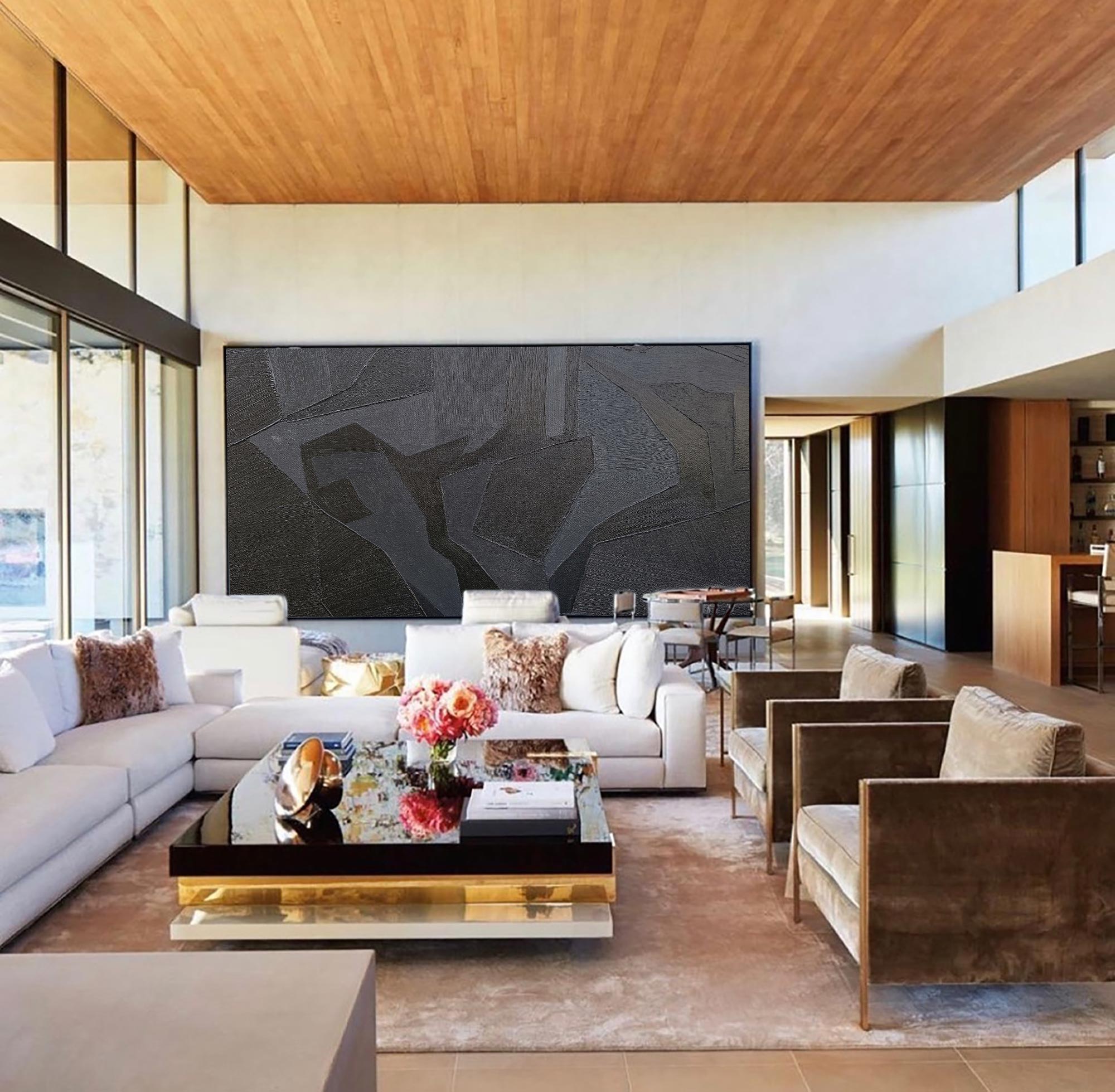 Black Abstract Painting