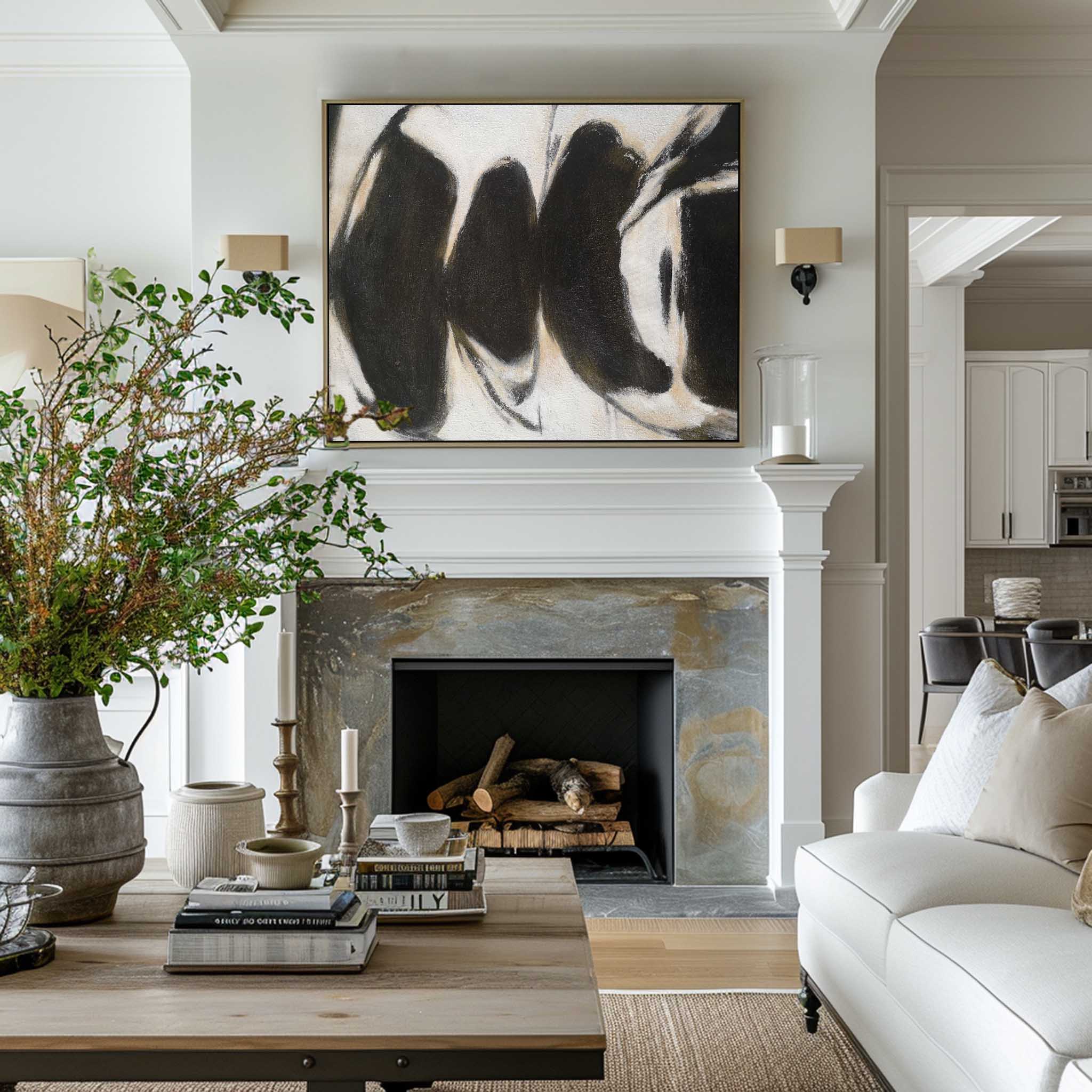 Black White Painting