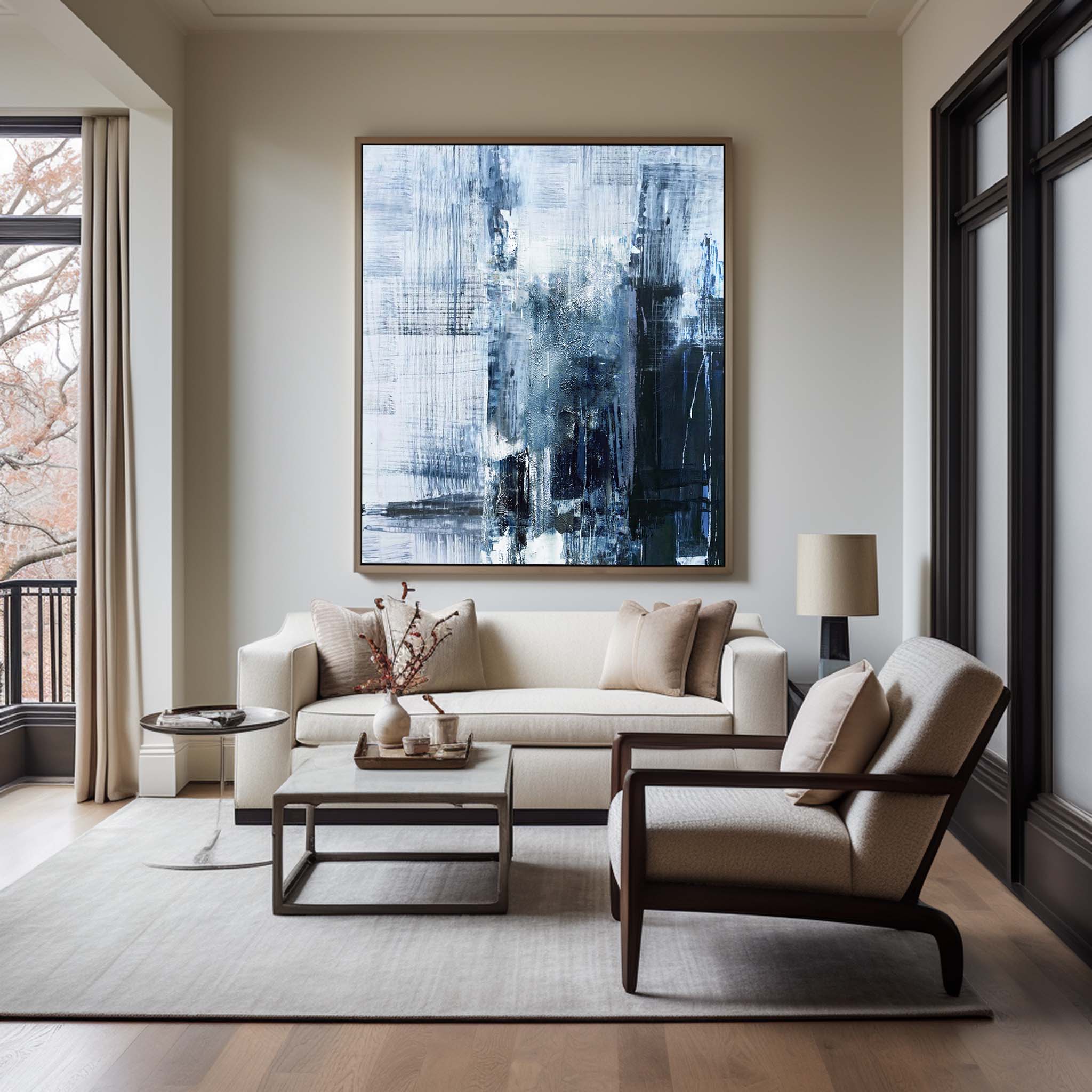 Blue Abstract Painting