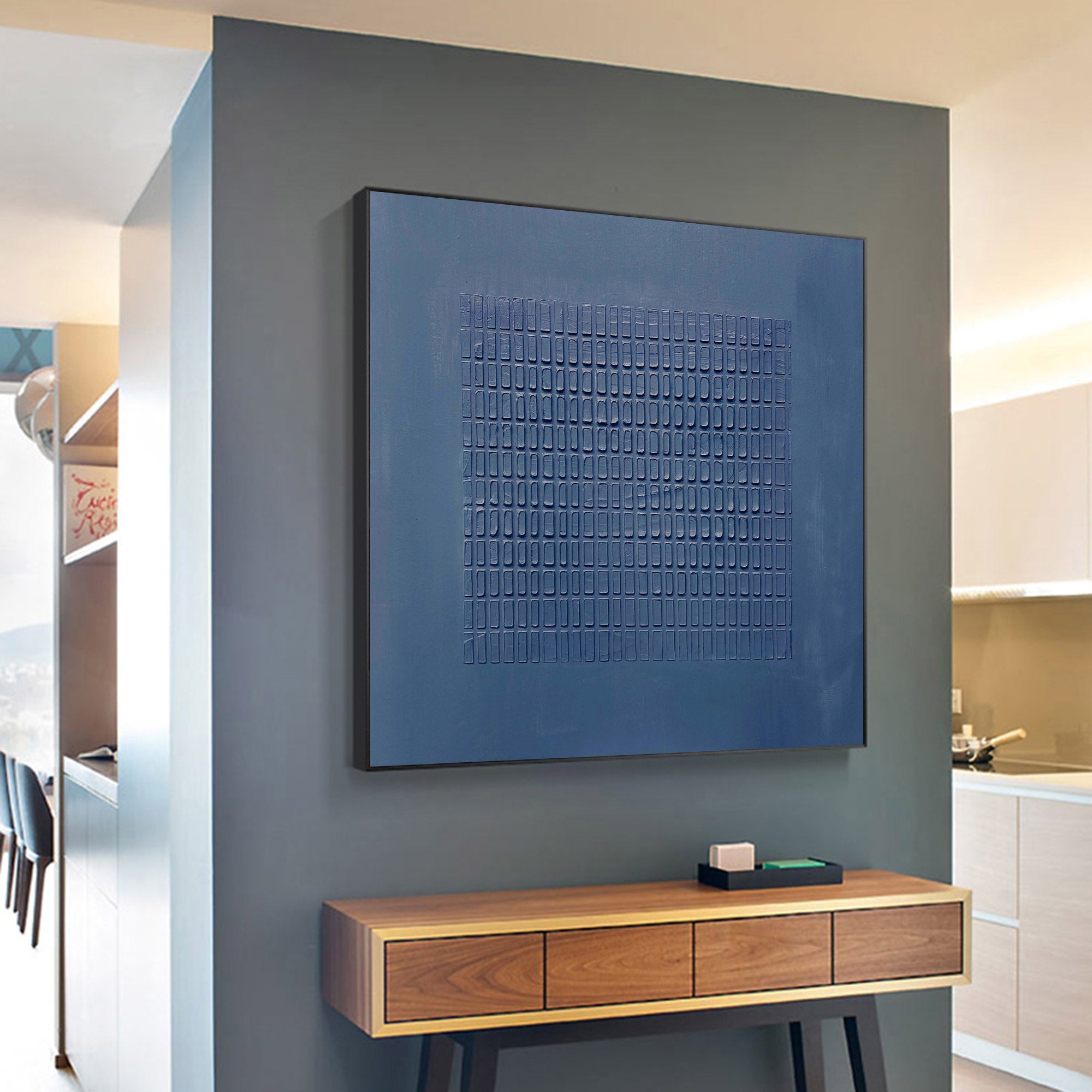 Blue Minimalist Painting