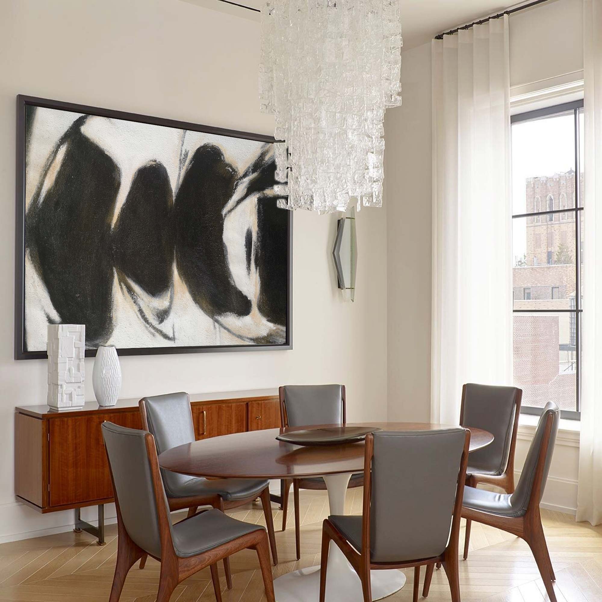 Black White Painting