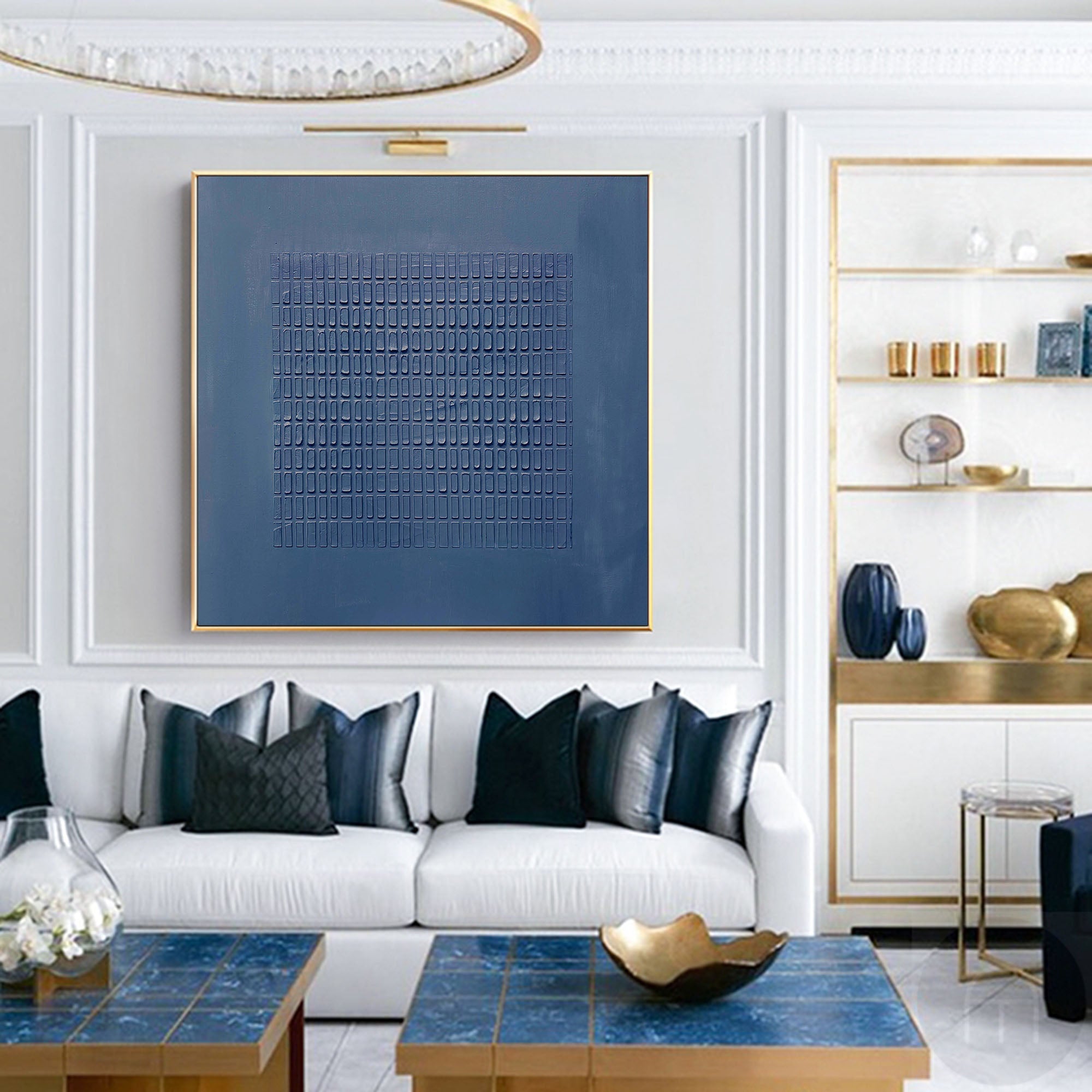 Blue Minimalist Painting