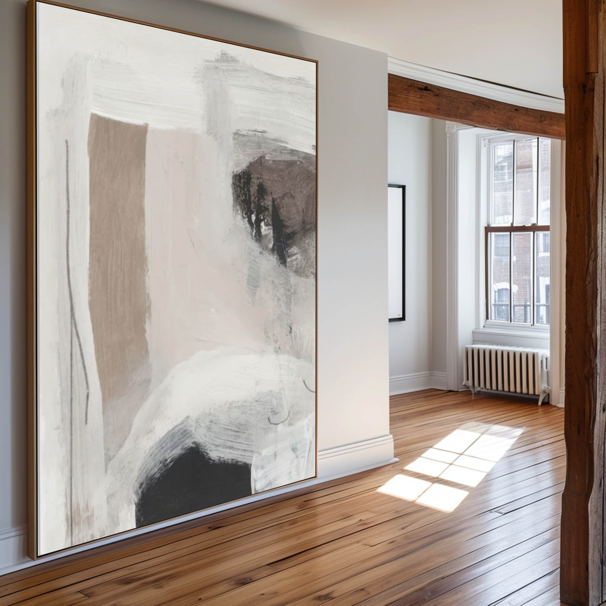 Beige Abstract Painting