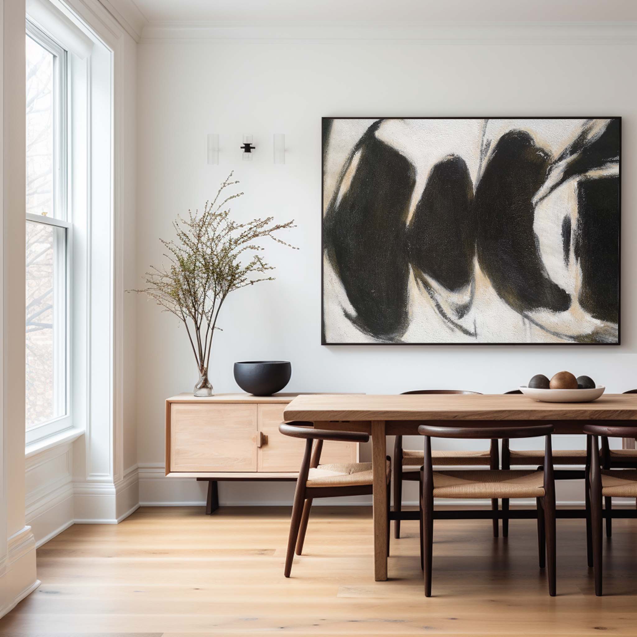 Black White Painting