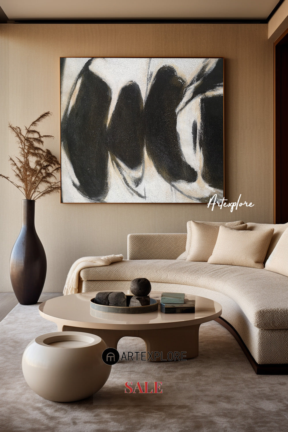 Black White Painting