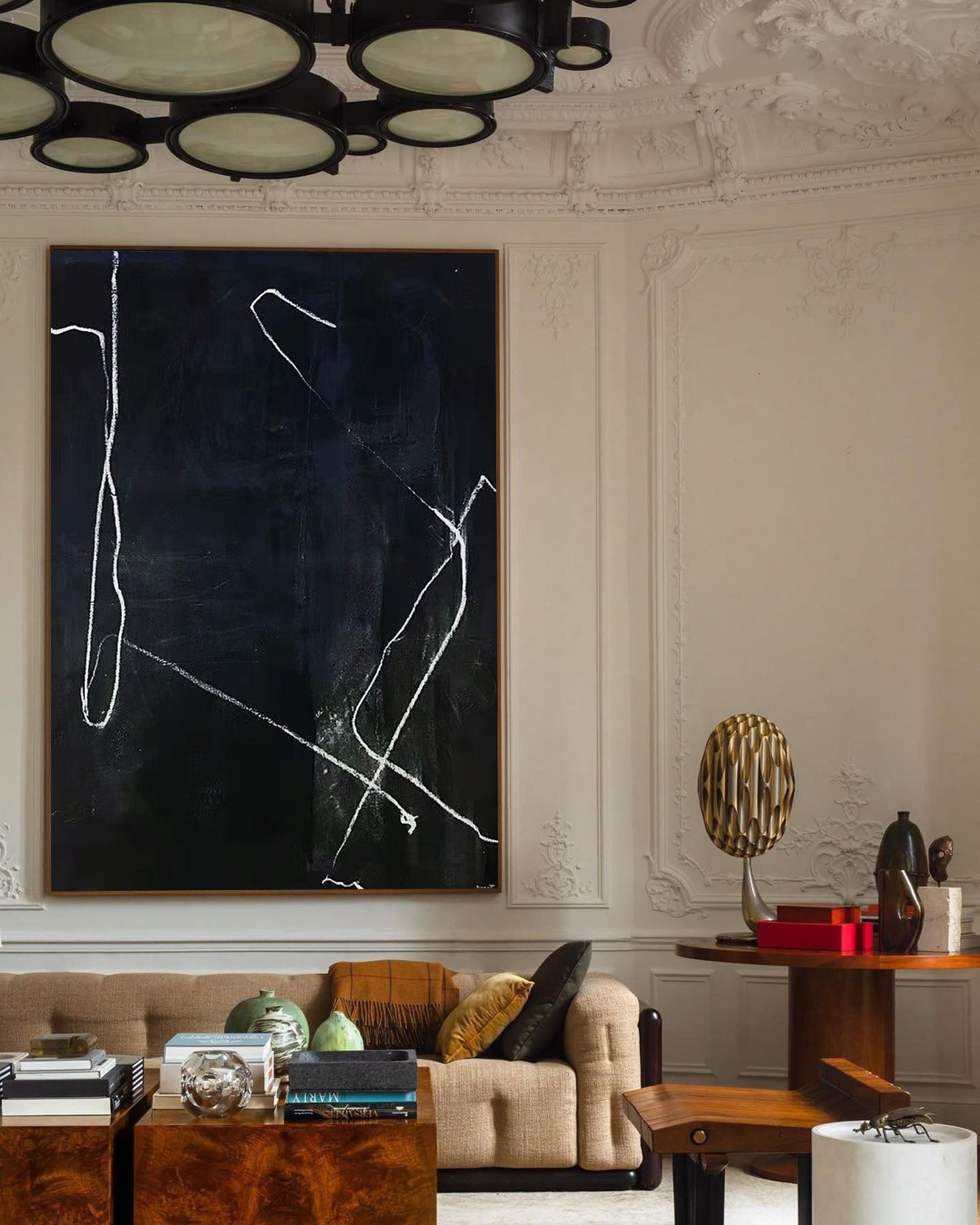 Black Abstract Painting