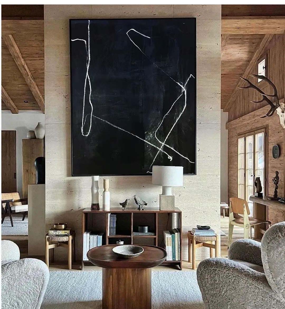 Black Abstract Painting