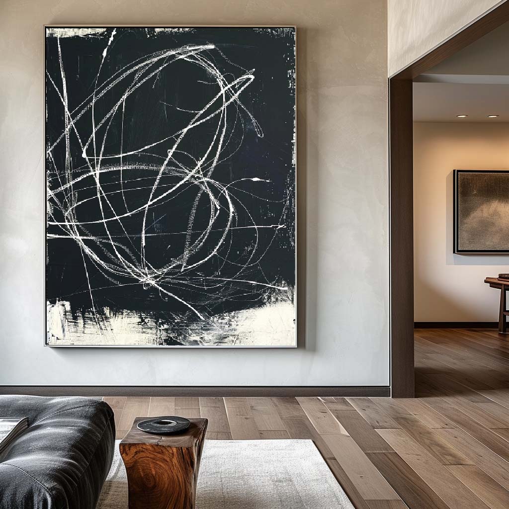 Black Abstract Painting