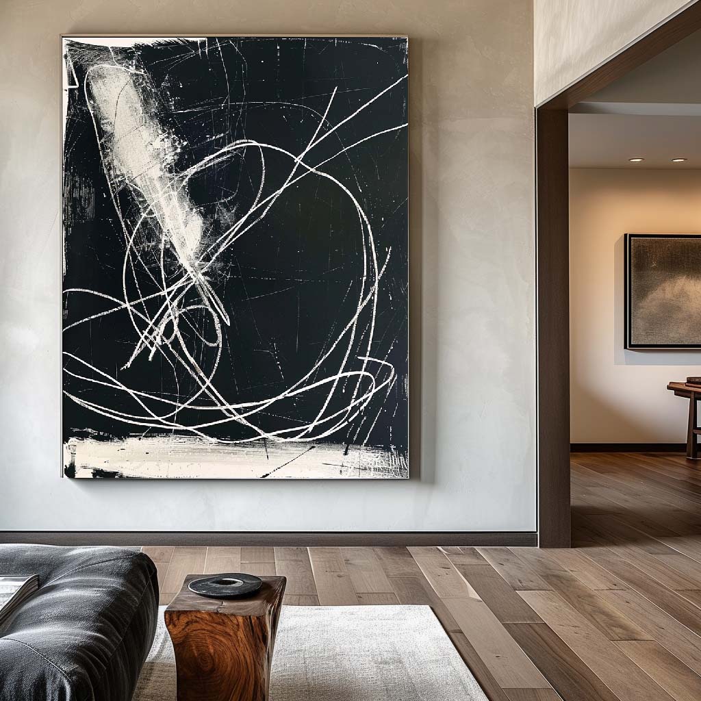 Black Abstract Painting