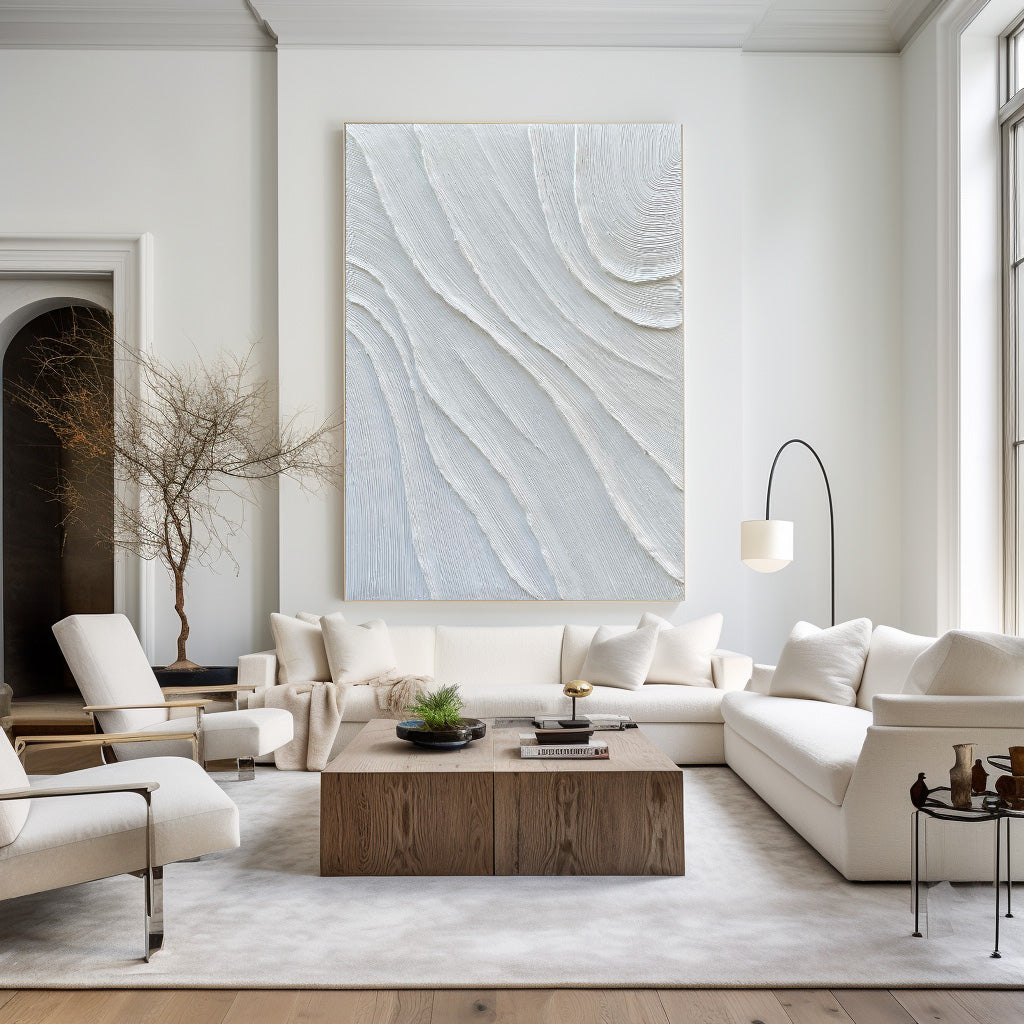3D White Abstract Painting