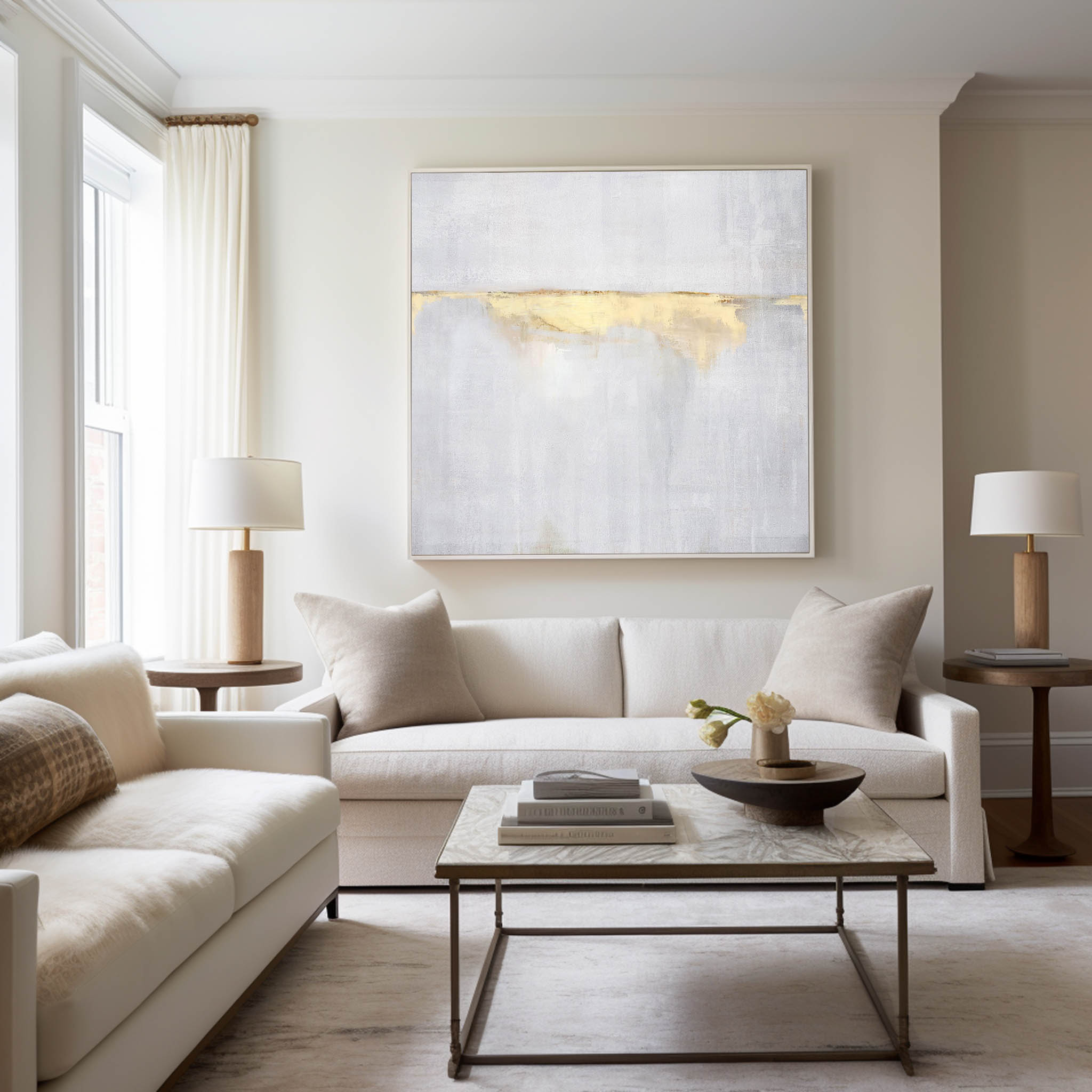 Abstract Sea Painting On Canvas