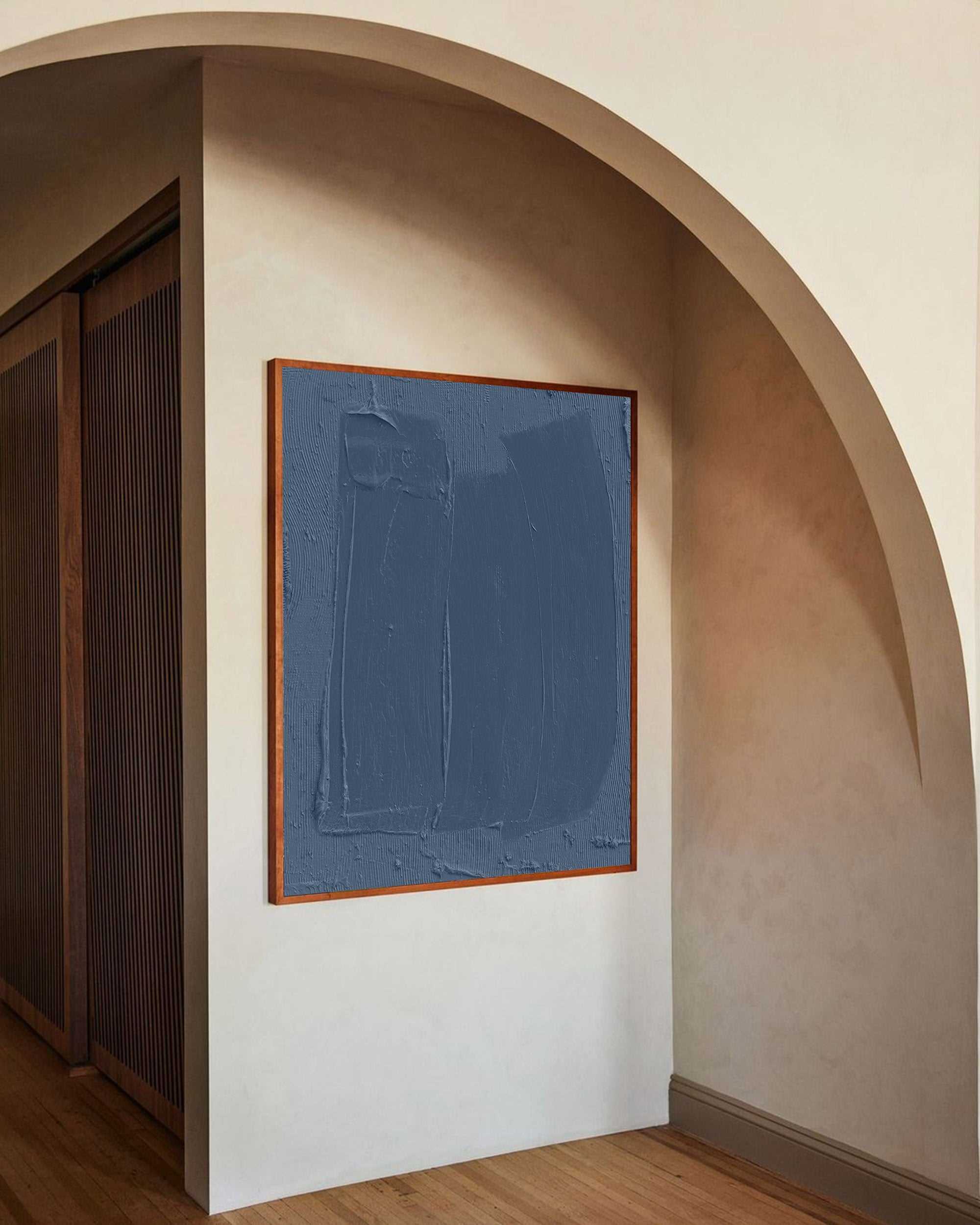 3D Blue Abstract Painting