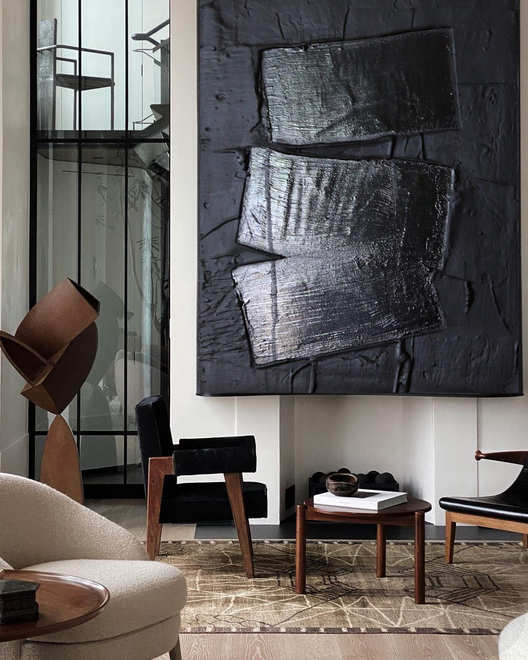 Black Minimalist Painting