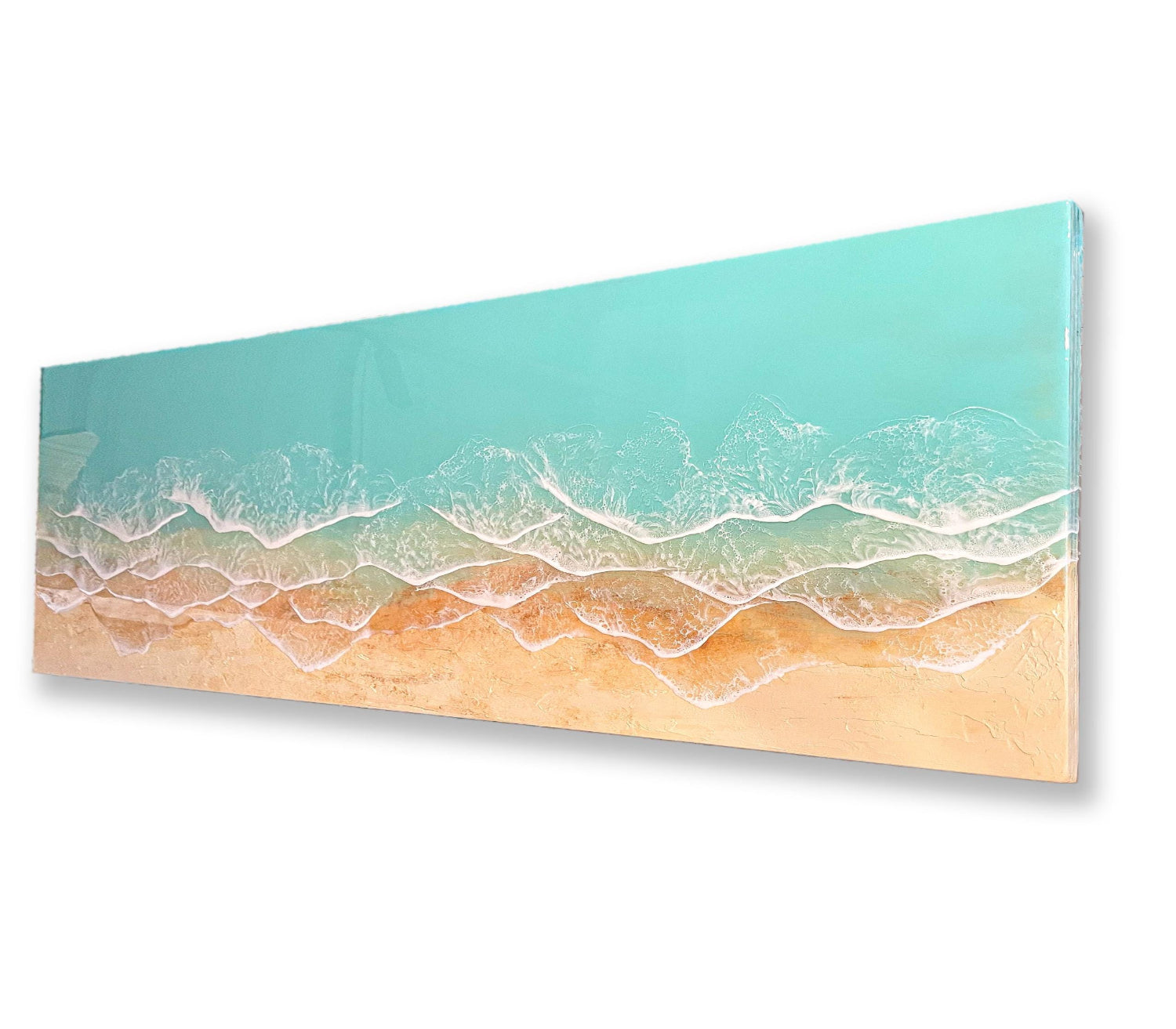 Blue Ocean Wall Art, Epoxy Resin Wave Art